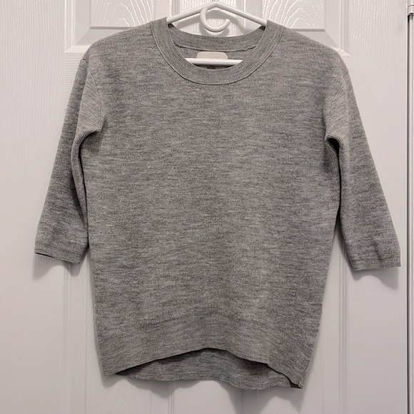 Aritzia Wilfred 3/4 Grey Sweater - Picture 1 of 4